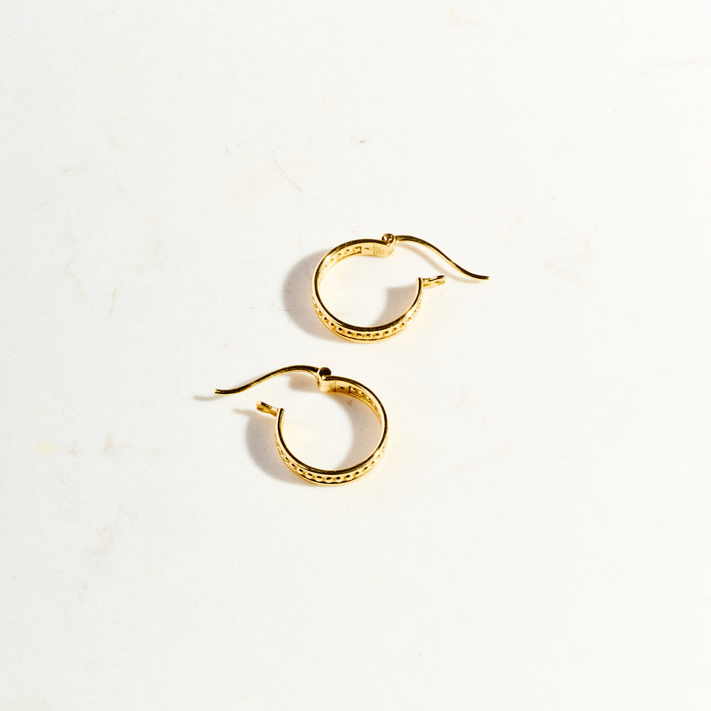 
                      
                        Protection Hoops| 18k Gold
                      
                    