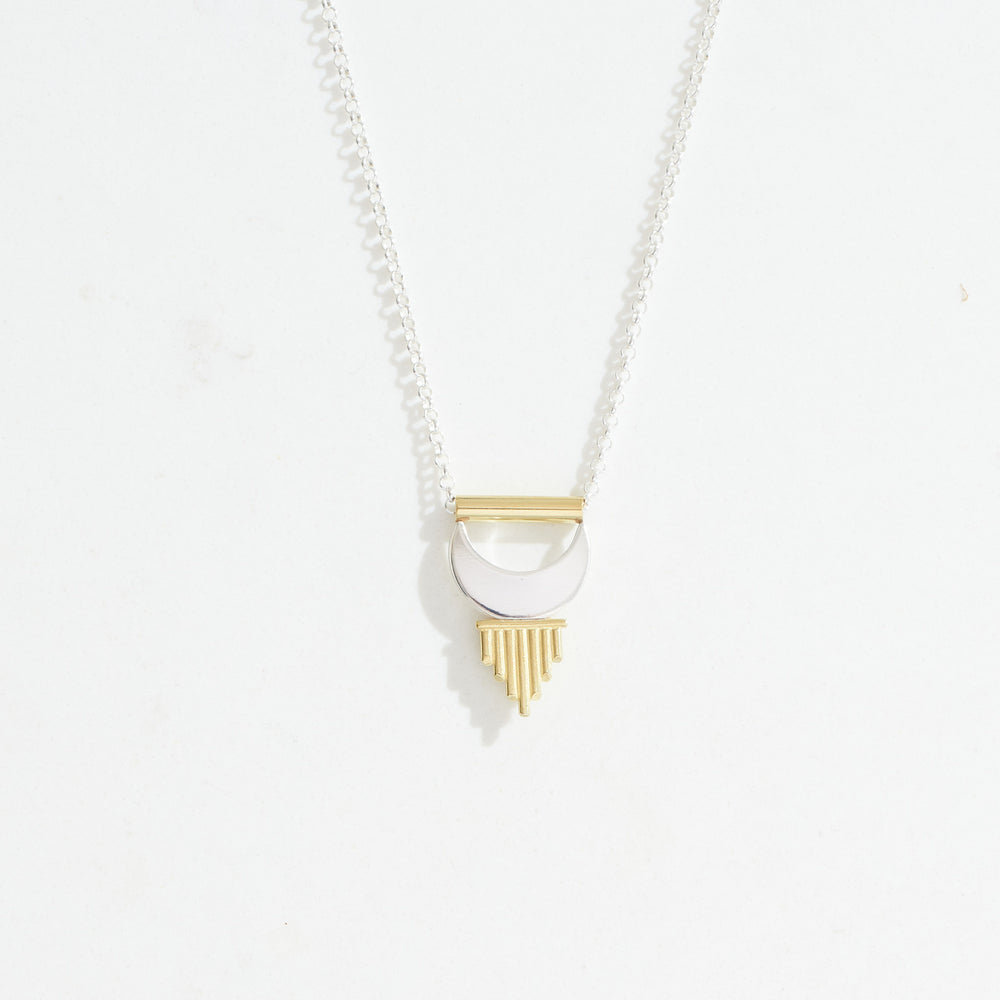 Small Alchemy Pendant | 18k Gold + Silver