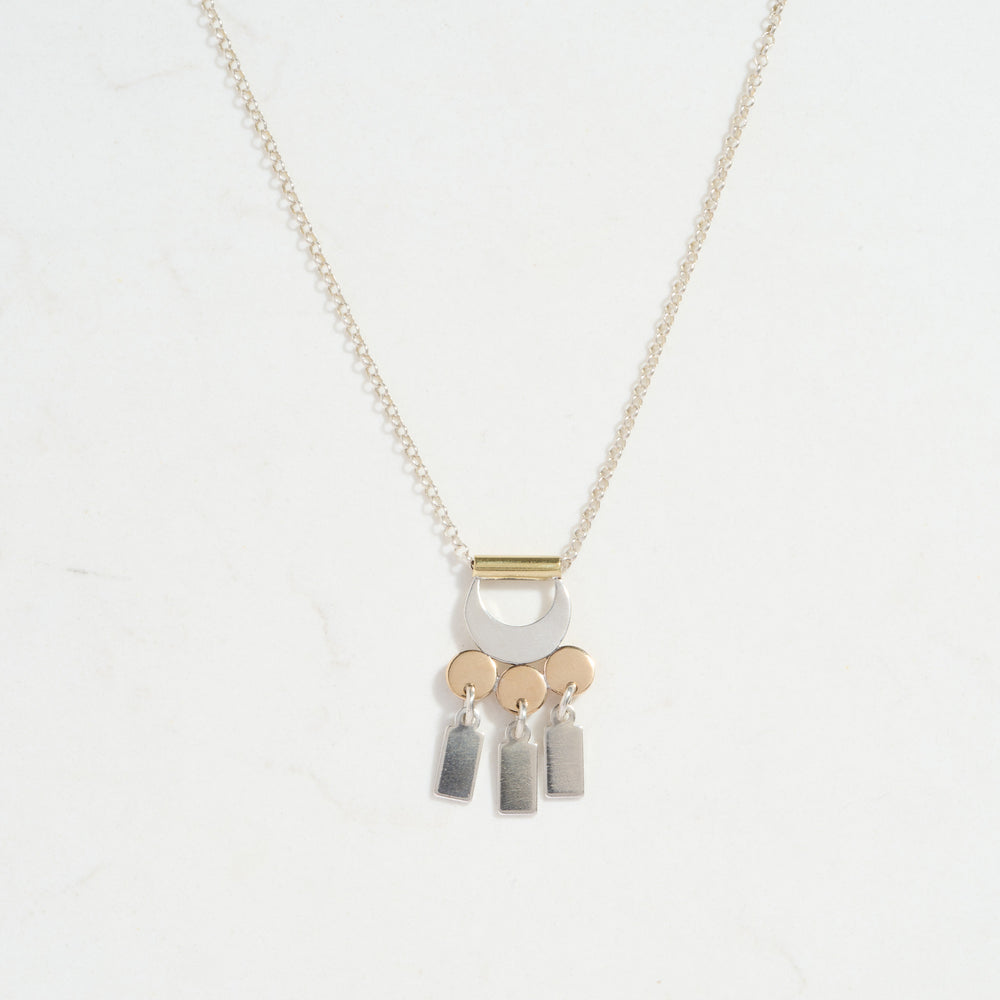 Lunarium Necklace | Silver + Brass