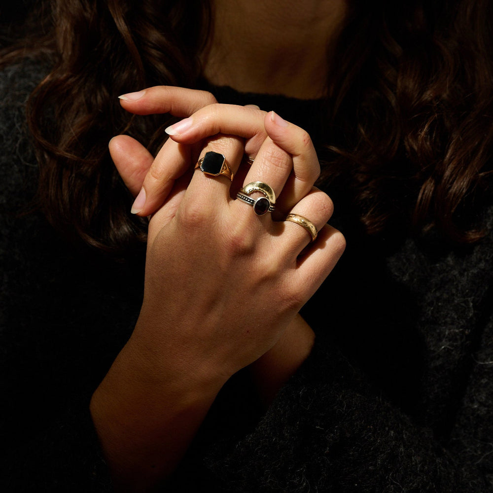 
                      
                        VINTAGE Onyx Signet Ring
                      
                    