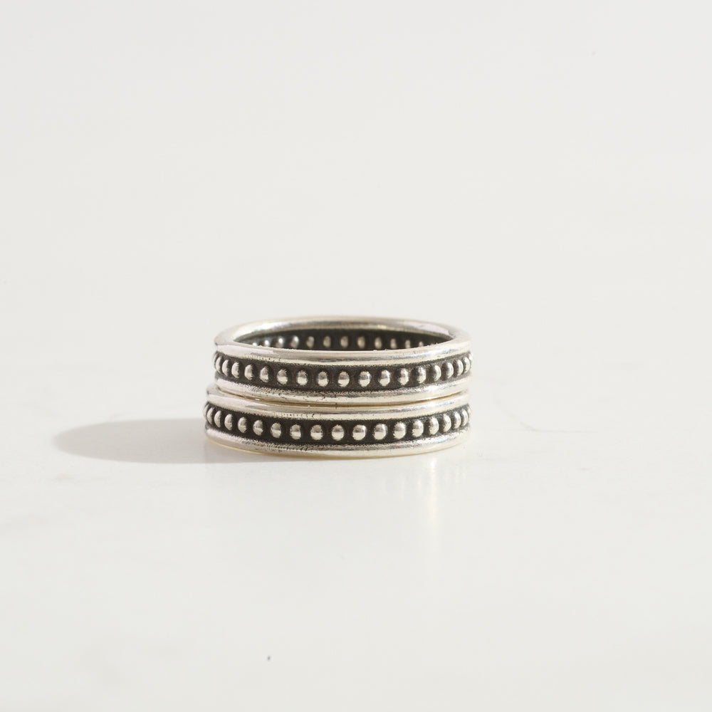 Protection Stacking Ring Duo | Silver