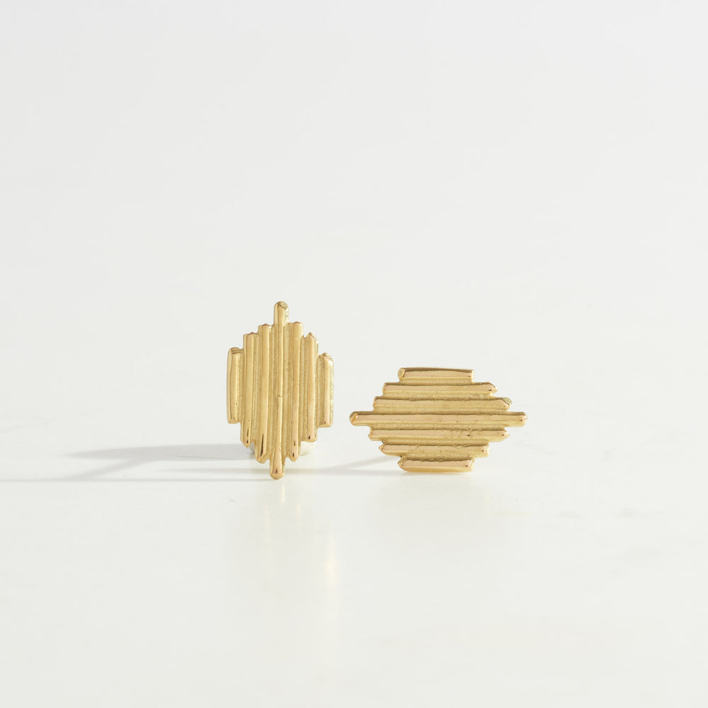 Large Shiva Studs | 18k Gold